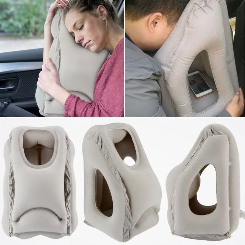 Inflatable Air Cushion Travel Pillow - FairyBox