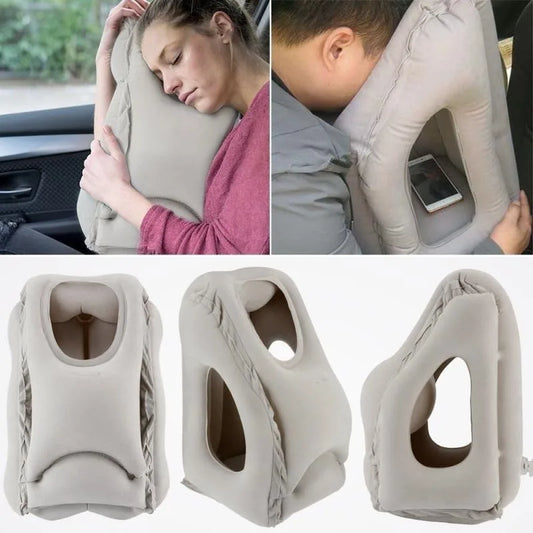 Inflatable Air Cushion Travel Pillow - FairyBox