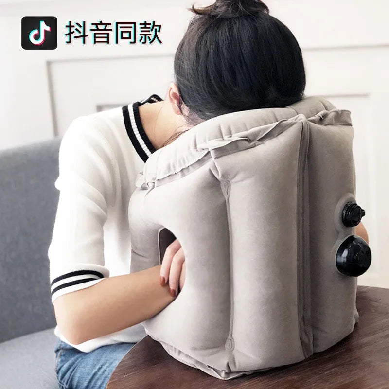 Inflatable Air Cushion Travel Pillow - FairyBox